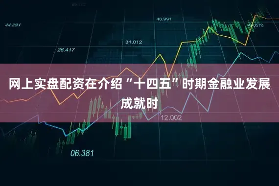 网上实盘配资在介绍“十四五”时期金融业发展成就时