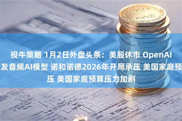 投牛策略 1月2日外盘头条：美股休市 OpenAI整合团队开发音频AI模型 诺和诺德2026年开局承压 美国家庭预算压力加剧